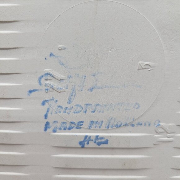 Delft Blue Handpainted Ceramic Tile Windmill Design Made In Holland - Picture 4 of 5